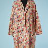 B2828-Manteau-1920-imprimé-de-cercles-rose-bleu-vert-jaune-noir-T42-01
