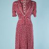 B2868-Tailleur-robe-et-veste-1930-en-voile-bordeaux-imprimé-écru-T36-01