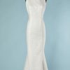 B2799-Robe-longue-sirene-blanche-perlee-1970-Ted-Lapidus-T40-01