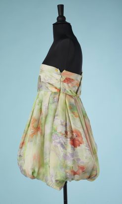 B2805-mini-Robe-Krizia-en-mousseline-imprimé-T38-01