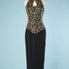 B2810-Robe-longue-1980-en-crêpe-noir-perles-et-paillettes-or-Ted-Lapidus-T3638-01