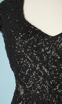 B2811-Robe-du-soir-Gai-Mattiolo-polyester-noir-paillettes-noires-T36-05