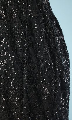 B2811-Robe-du-soir-Gai-Mattiolo-polyester-noir-paillettes-noires-T36-05