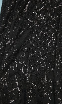 B2811-Robe-du-soir-Gai-Mattiolo-polyester-noir-paillettes-noires-T36-05