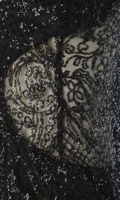 B2811-Robe-du-soir-Gai-Mattiolo-polyester-noir-paillettes-noires-T36-05