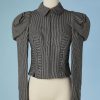 B3251-Veste-Louis-Vuitton-en-toile-rayures-marine-et-blanche-t36-001