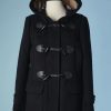 B3254-Duffle-coat-en-lainage-marine-double-de-lainage-ecossais-Burberry-Brit-t40-001