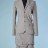 Tailleur vintage Jean Paul Gaultier en lainage gris