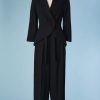 B3281-Tailleur-pantalon-Christian-Dior-noir-t38-001