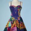 B3283-Robe-a-fines-bretelles-en-coton-multicolore-Versace-Jeans-t36