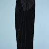 B3303-Jupe-longue-en-velours-et-jersey-noir-drape-Jean-Paul-Gaultier-t40-001