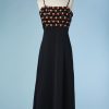 B3444-Robe-longue-1970-en-jersey-noir-brode-de-perles-or-et-cabochons-corail-t3840-001