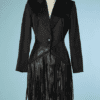 B4348-Tailleur-noir-franges-de-cuir-noir-Thierry-Mugler-Couture-T40-001