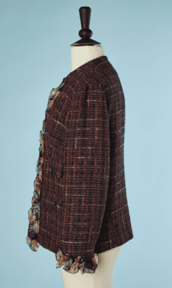 B4379-Veste-en-tweed-et-doublure-imprime-de-fleurs-Dolce-Gabbana-T42-001