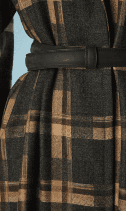 B4423-Manteau-ecossais-marron-gris-beige-Galanos-T38-001