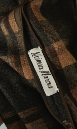 B4423-Manteau-ecossais-marron-gris-beige-Galanos-T38-001