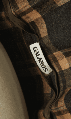 B4423-Manteau-ecossais-marron-gris-beige-Galanos-T38-001