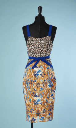 B4272-Robe-imprime-Leopard-et-multicolore-Gai-Mattiolo-T3638-001
