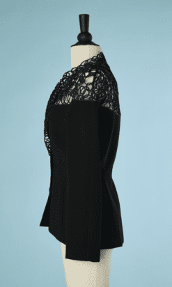 B4284-Veste-en-viscose-noir-haut-en-guipure-noir-Thierry-Mugler-T36-001
