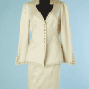 B4287-Tailleur-en-coton-ivoire-cloute-dore-manque-1-Thierry-Mugler-Couture-T42-001