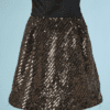 B4316-Jupe-en-satin-noir-brode-de-paillettes-or-lurex-or-T36-001