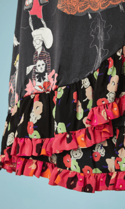 B4326-Tailleur-en-satin-imprime-et-polyester-noir-Christian-Lacroix-T38-001