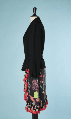 B4326-Tailleur-en-satin-imprime-et-polyester-noir-Christian-Lacroix-T38-001