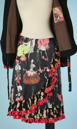 B4326-Tailleur-en-satin-imprime-et-polyester-noir-Christian-Lacroix-T38-001