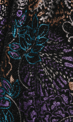 B4334-Manteau-1950-en-brocard-noir-marron-argent-et-violet-Jacques-Griffe-t40-001