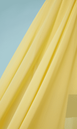 B4469-Robe-Gai-Mattiolo-polyester-jaune-brode-de-pois-jaune-blanc-argent-t42-001