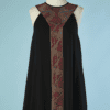 B4488-Robe-Versace-en-polyester-et-viscose-noir-clous-thermocolle-T38-001