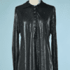 B4516-Veste-en-maille-metallique-bleu-avec-oeillets-Versace-T44-001
