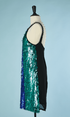 retelles-et-paillettes-noires-violette-verte-Versace-T42-001