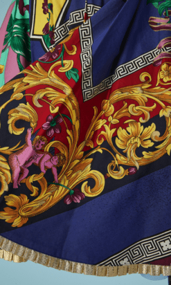 B4522-Robe-fines-bretelles-coton-multicolore-Versace-jeans-T38-001