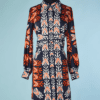 B4560-Robe-Lanvin-1970-en-soie-marine-orange-blanche-T38-001