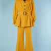 B4567-Tailleur-pantalon-en-jersey-de-laine-jaune-1970-T3840-001