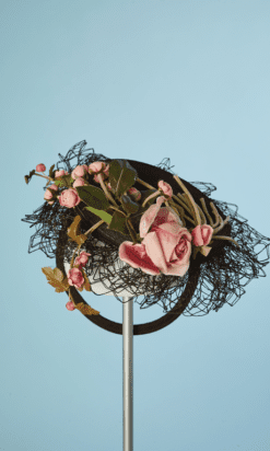 B4747-Bibi-1940-marron-fleurs-roses-violette-01