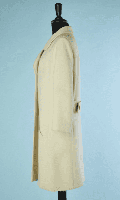 B4869-Manteau-couture-Yves-Saint-Laurent-1964-en-lainage-mastic-T38-01