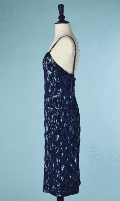B4883-Robe-1960-entierement-paillettee-bleue-T38-01.
