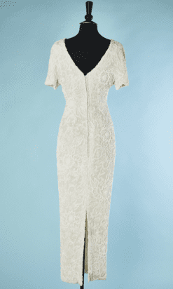 B4925-Robe-longue-1960-en-soie-ecrue-perlee-blanc-T36-01