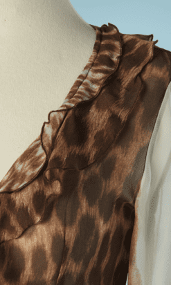 B5037-Chemiser-en-polyester-marron-imprime-animal-Just-Cavalli-T38-01