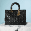 B5087-Sac-en-cuir-noir-matelasse-surpique-noir-Christian-Dior-T34x13x24cm-01