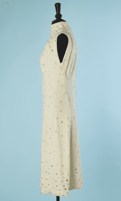 B5189-Robe-Pauline-Trigere-en-lainage-ecru-incrustee-de-strass-t36-38-001