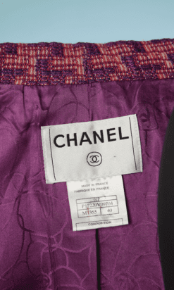 B5197-Tailleur-chanel-en-tweed-rose-et-violet-t40-001