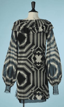B5214-Tunique-en-maille-Jean-Paul-Gaultier-noir-et-blanche-t38-40-001