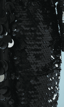 B5344-Robe-en-tulle-noir-Roberto-Cavalli-brodee-de-paillettes-noires-avec-strass-t42-001