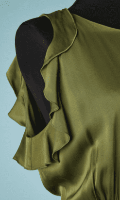 B5347-Robe-just-Cavalli-en-viscose-vert-kaki-t40-001