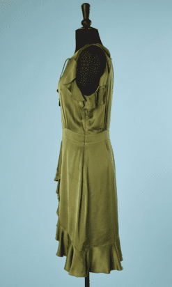 B5347-Robe-just-Cavalli-en-viscose-vert-kaki-t40-001