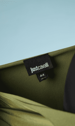 B5347-Robe-just-Cavalli-en-viscose-vert-kaki-t40-001