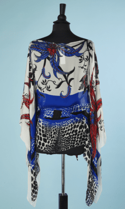 B5353-Tunique-kimono-Roberto-Cavalli-en-mousseline-blanche-imprimee-t38-001